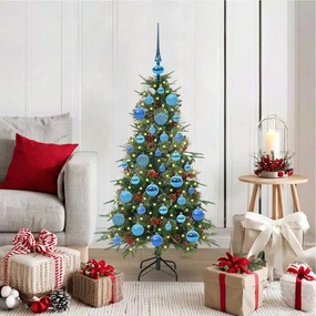 vidaXL Árvore de Natal Articulada Artificial Verde 120 cm PE e PVC