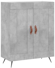 Armário alto 69,5x34x180 cm derivados de madeira cinza cimento