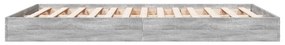 Estrutura de cama 140x200 cm derivados de madeira cinza sonoma