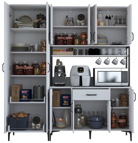 Móvel Multiuso JE133 – Branco – 180 cm x 198,6 cm x 40 cm