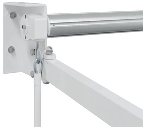 Toldo Retrátil Manual Laranja e Marrom 350x250 cm