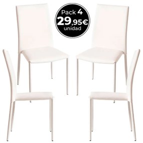 Pack 4 Cadeiras Tuoli - Branco
