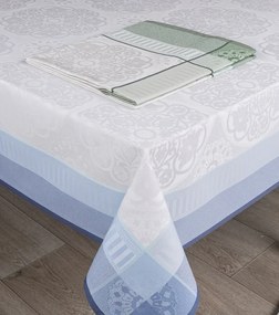 Toalhas de mesa anti nódoas 100% algodão - Malta 2024 Fateba: Verde 1 Toalha mesa 150x150 cm