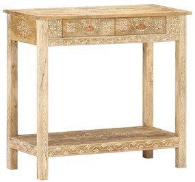 vidaXL Mesa consola 80x35x74 cm madeira de mangueira maciça