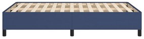 Estrutura de cama sem colchão 120x200 cm tecido azul