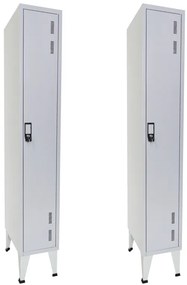 Pack 2 Cacifos Metálicos Simples 1 Cacifo 1900x300x500 mm Standard - Normas NP 1116A