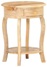 Mesa de apoio 37x37x61 cm madeira de mangueira maciça