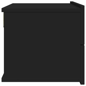 Mesa de cabeceira 40x30x30 cm derivados de madeira preto
