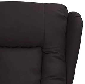 Poltrona massagens elevatória couro artificial preto