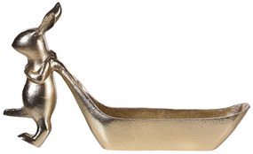 Bandeja decorativa para talheres em alumínio dourado 39 cm PROGO Beliani