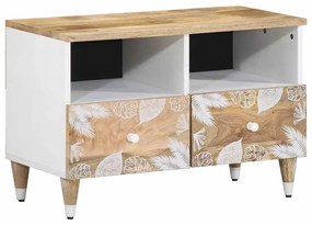 vidaXL Móvel de TV 70x33,5x46 cm madeira de mangueira maciça