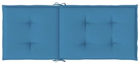 Almofadões para cadeiras altas4 pcs mesclado tecido azul
