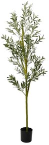 Oliveira artificial 800 folhas 200 cm verde