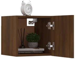 Móveis p/ TV de parede 8 pcs 30,5x30x30cm cor carvalho castanho