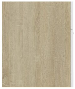 Armário lavatório derivados de madeira branco/carvalho sonoma