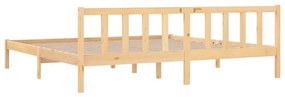 Estrutura de cama super king 180x200 cm pinho maciço