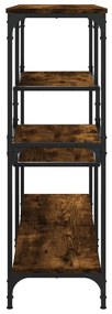 Mesa consola 103x32x95 cm derivados de madeira carvalho fumado