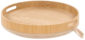 Tamborete com arrumação em veludo creme NEELY Beliani