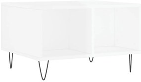 Mesa de centro 60x50x36,5 cm derivados madeira branco brilhante