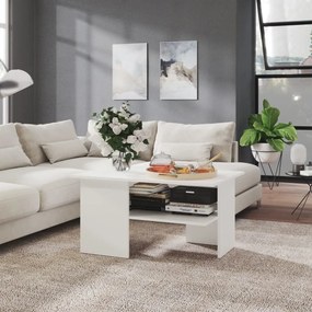 806849 vidaXL Mesa de centro 90x60x46,5 cm contraplacado branco