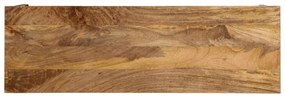 Mesa consola 110x35x76 cm mangueira maciça/ferro castanho