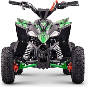 Mini moto 4 gasolina para crianças de gasolina 110cc Roan Ratte R6 R-N-1,C/ marcha-atrás e limitador velocidade Verde