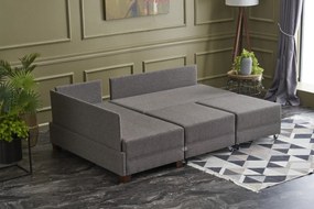Sofá-Cama de Canto Fly – Castanho – 210x70x280 cm