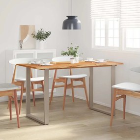 Mesa de jantar 140x70x76 cm madeira de acácia maciça