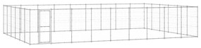 vidaXL Canil de exterior 65,34 m² aço galvanizado