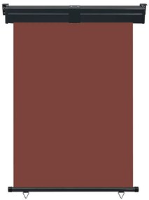 Toldo lateral para varanda 125x250 cm castanho