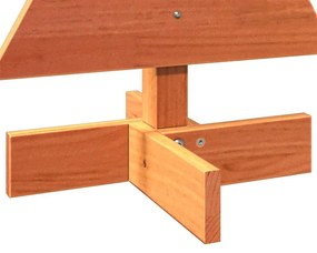 Árvore de Natal decorativa 60 cm pinho maciço castanho-mel