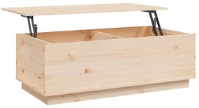 Mesa de centro 100x50x35 cm pinho maciço