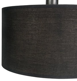 LED Candeeiro de pé moderno em arco preto com WiFi G95 - Vinossa Moderno
