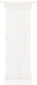 Suporte de vasos 40x40x90 cm madeira de pinho maciça branco