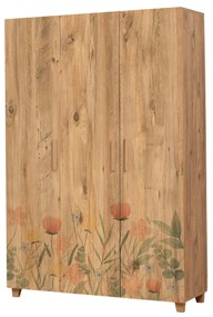 ****  
Roupeiro Leva Hedera – Atlantic Pine – 120 cm x 189 cm x 48 cm