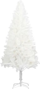 Árvore de Natal artificial agulhas realistas 240 cm branco