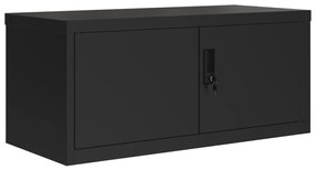 Arquivador 90x40x130 cm aço preto