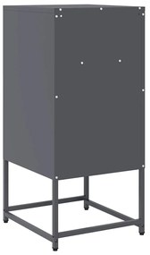 Mesa de cabeceira 36x39x78 cm aço laminado a frio antracite