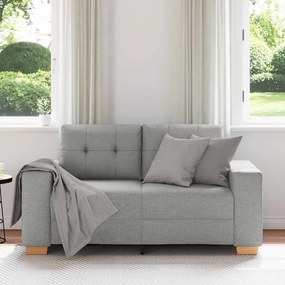 Sofá Loveseat Cinzento Nuvem 120 cm em Tecido vidaXL