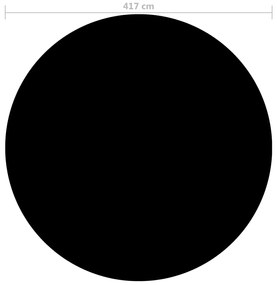 Cobertura para piscina 417 cm PE preto