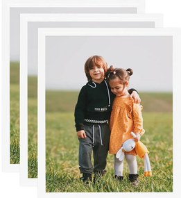 vidaXL Molduras para parede 3 pcs 50x60 cm MDF branco