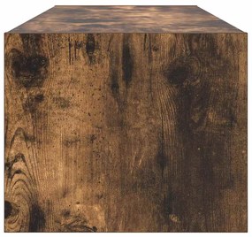 Armário de TV vidaXL Carvalho Fumê 100x31x25,5 cm Madeira de Engenhari