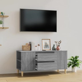 Móvel para TV 102x44,5x50 cm derivados madeira cinzento sonoma