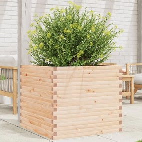 vidaXL Vaso/floreira de jardim 80x80x68,5 cm madeira de pinho maciça