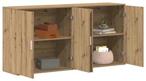 Buffets 2 pcs Carvalho Artesanal 79x38x80 cm Madeira de Engenharia