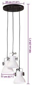 Candeeiro suspenso 25 W 30x30x100 cm E27 branco