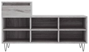 Sapateira 102x36x60 cm derivados de madeira cinzento sonoma