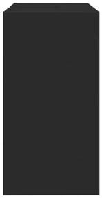 Armário de lavatório 63x29x55 cm derivados de madeira preto