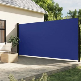 Toldo lateral retrátil 200x600 cm azul