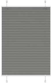 Antracite Plissada Cega 90x150 cm Largura Tecido 89,4 cm